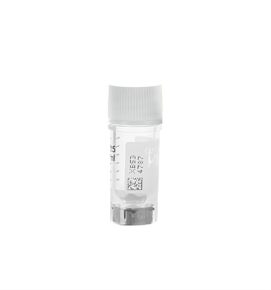 TRICODED CRYOVIAL, 0.5ML,WHITE