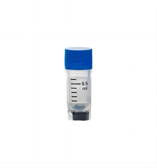 TRICODED CRYOVIAL, 0.5ML,BLUE