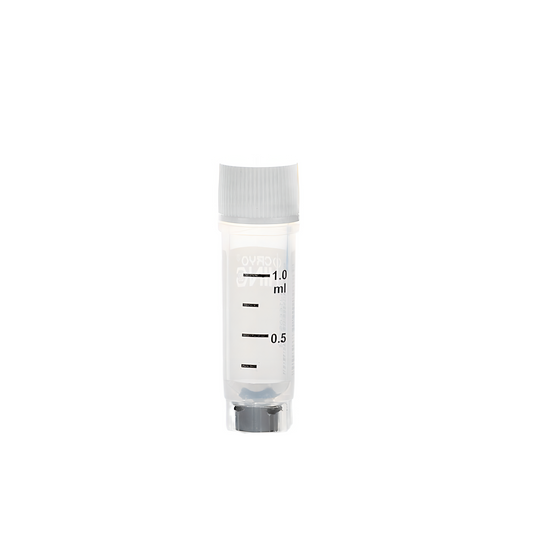 TRICODED CRYOVIAL, 1.0ML,WHITE