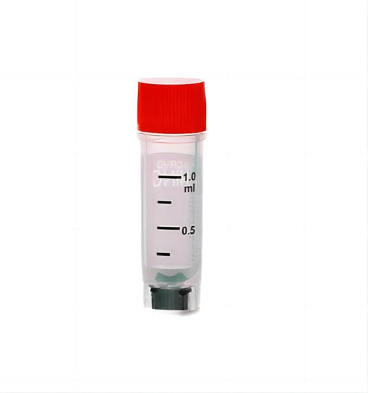 TRICODED CRYOVIAL, 1.0ML,RED