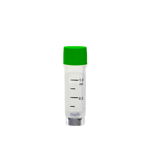 TRICODED CRYOVIAL, 1.0ML,GREEN