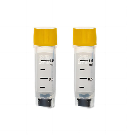 TRICODED CRYOVIAL, 1.0ML,YELLOW