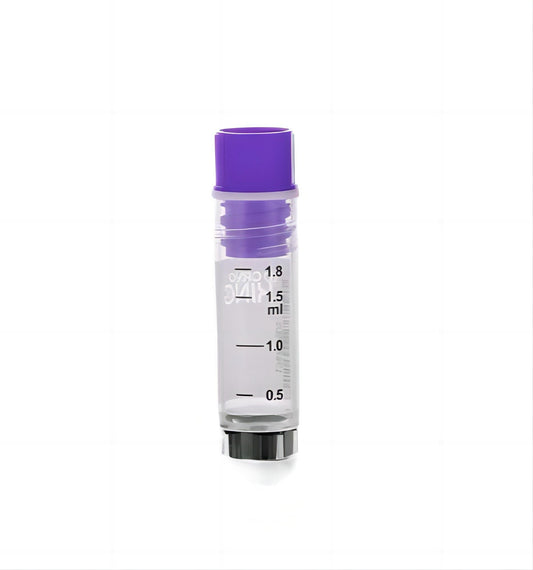 TRICODED CRYOVIAL, INTERNAL THREAD, 2.0ML,PURPLE